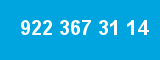 922 367 31 14 922 367 31 14